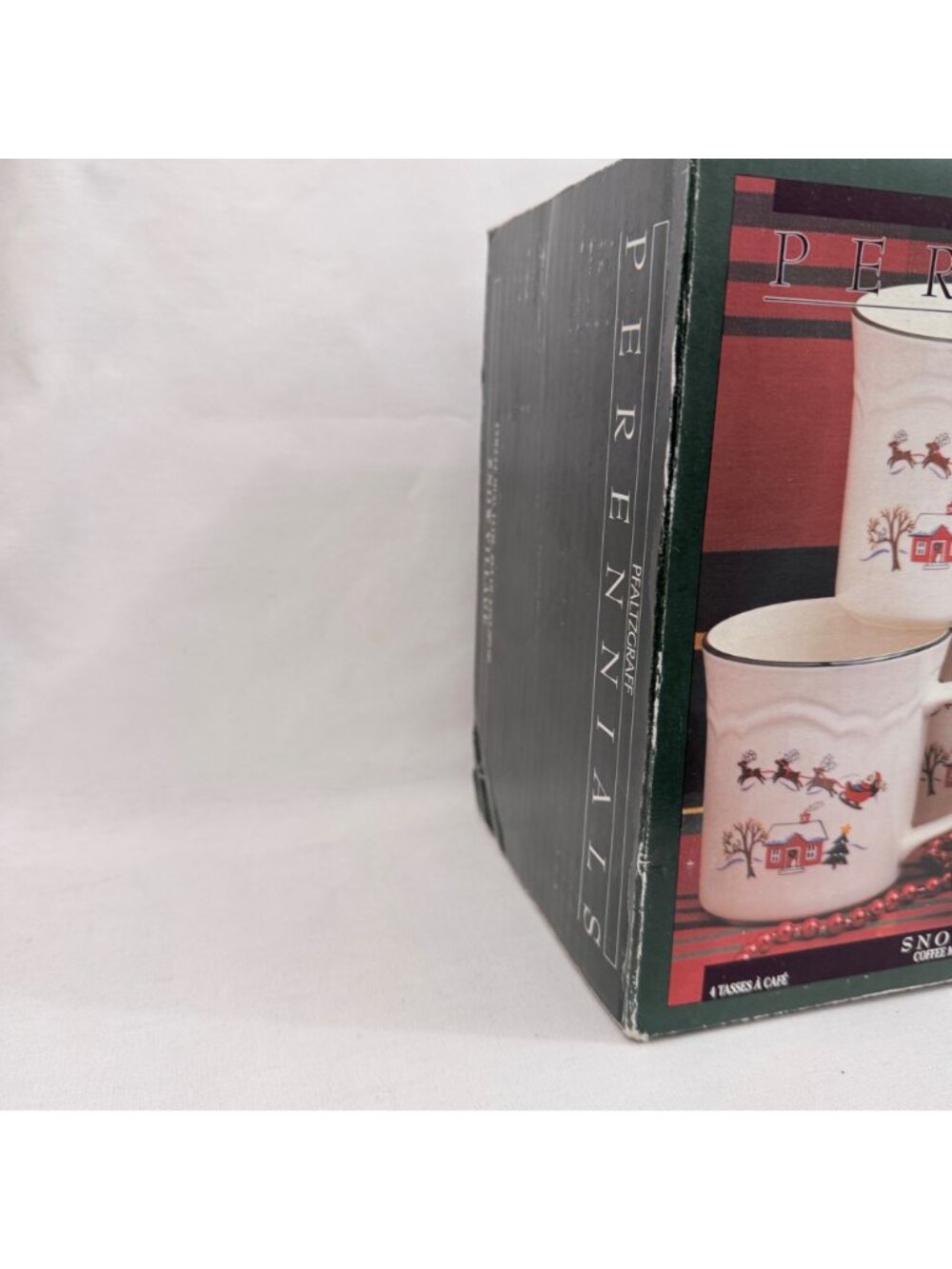Pfaltzgraff Snow Village 12 Oz 4" Coffee Mug Set Of 4 Perennials Collection New - Picture 5 of 8